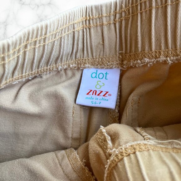 DOT & ZAZZ Big Boys Drawstring Soild Twill Pants SIZE 6-7 - Picture 3 of 4